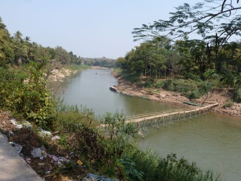 La passerelle éphémère, que du bambou...